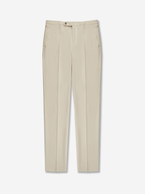 SLOWEAR Regular fit cotton and cashmere trousers