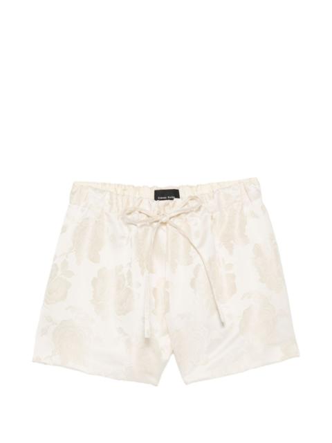 Simone Rocha elasticated rose shorts