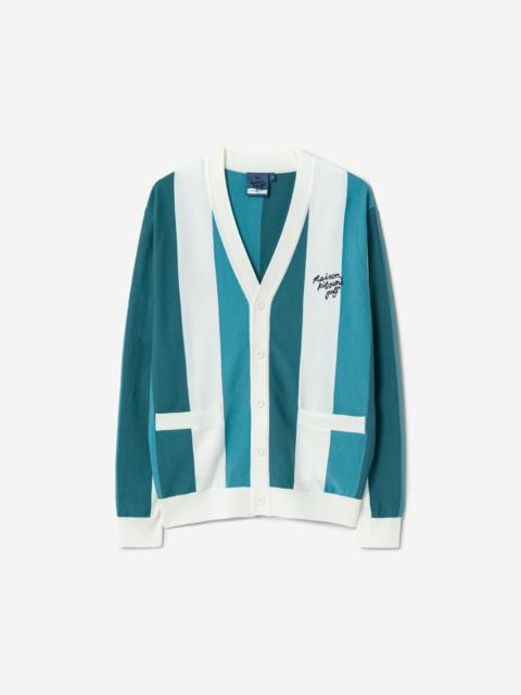 Maison Kitsuné Men Golf Stripe Cardigan
