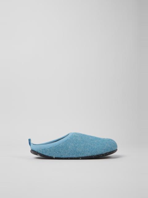 CAMPER Wabi Blue wool and viscose slippers for women