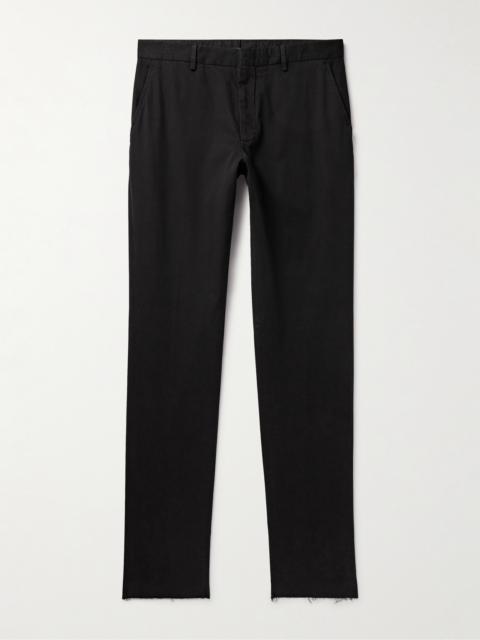 ZEGNA Slim-Fit Straight-Leg Stretch-Cotton Twill Trousers