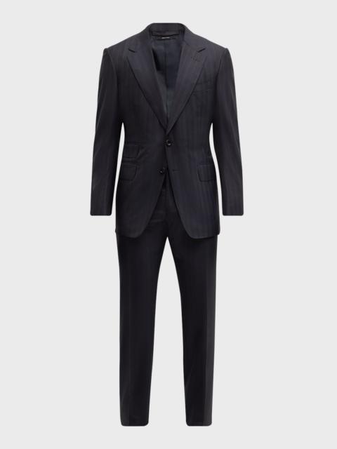 Men's Shelton Herringbone Stripe Suit