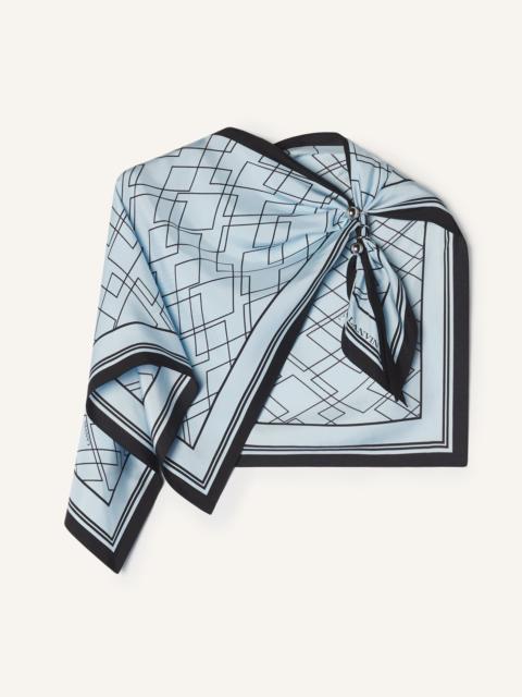 Lanvin GRAPHIC DIAMOND MOTIF TOP WITH JEWELRY FASTENER