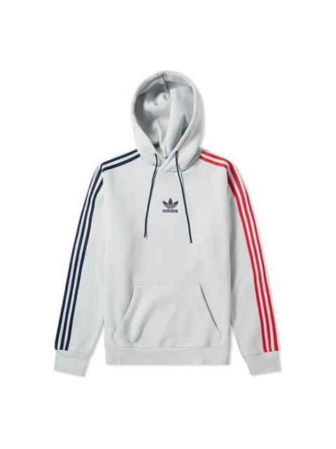 Men's adidas originals 3 STripe Hoody Gray EC3673