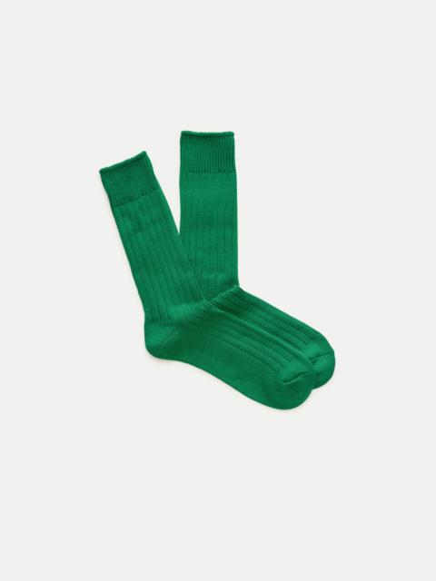 J.CREW Ribbed cotton-blend socks