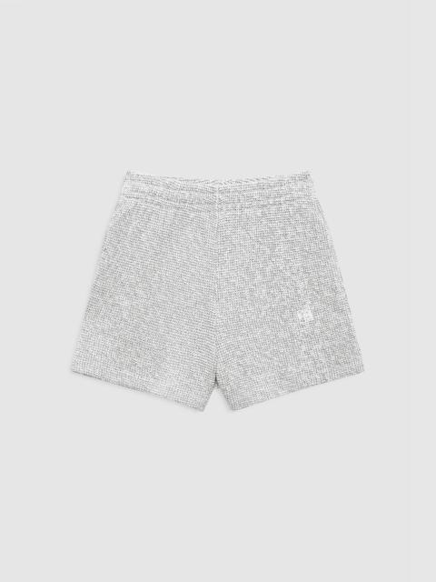 ANINE BING Kam Short Framed Monogram - Ivory And Black