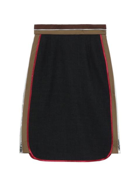 Kolor panelled mini skirt