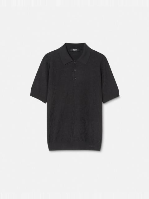 Barocco Knit Polo Shirt