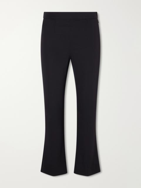 Dolce & Gabbana Charmeuse Cropped Silk-blend Flared Pants