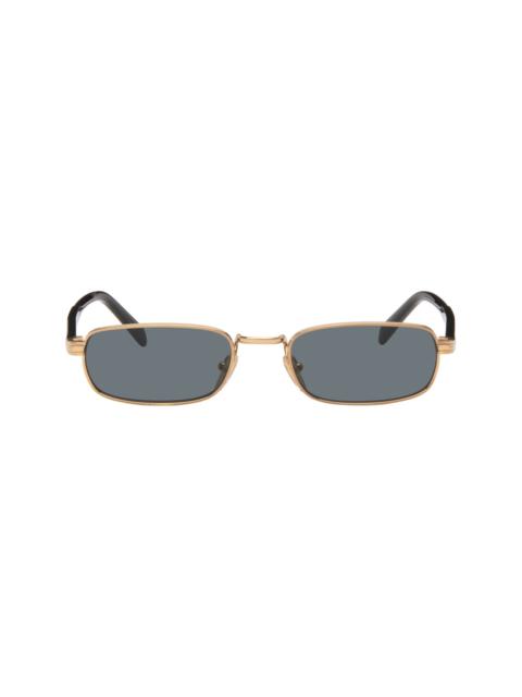 Prada Gold Rectangle Sunglasses