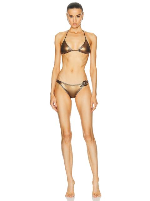 Laminated Bikini Set