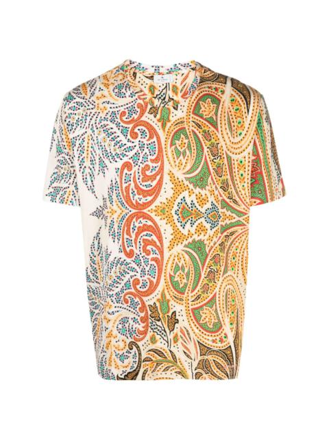 paisley-print cotton T-shirt