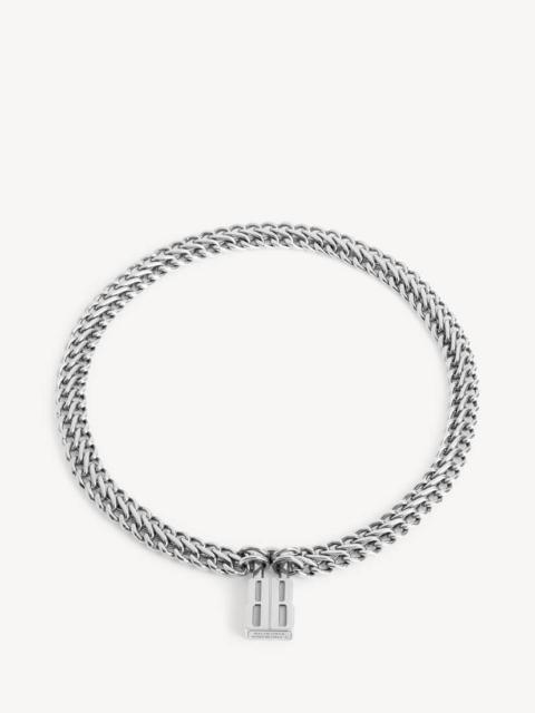BALENCIAGA Women's Nano Lock Necklace in Silver