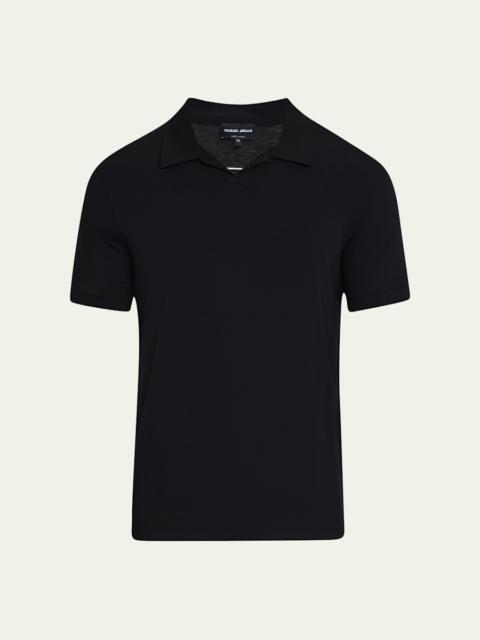 GIORGIO ARMANI Men's Jersey Polo Shirt