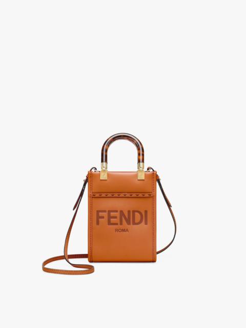 FENDI Brown leather mini-bag