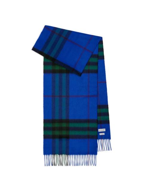 checked cashmere scarf