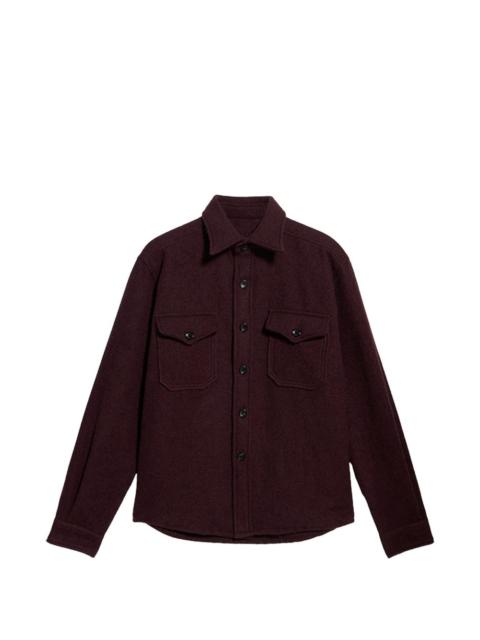 FORTELA brushed pocket overshirt
