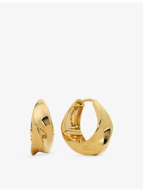 MONICA VINADER Nomade Small 18ct Yellow Gold Vermeil Hoop Earrings