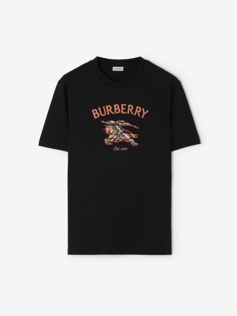 Burberry Knight Check Cotton T-shirt