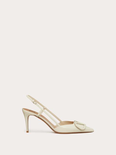 Valentino VLOGO SIGNATURE PATENT LEATHER SLINGBACK PUMP 80MM / 3.15 IN.