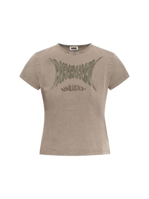 AVAVAV graphic-print cropped T-shirt