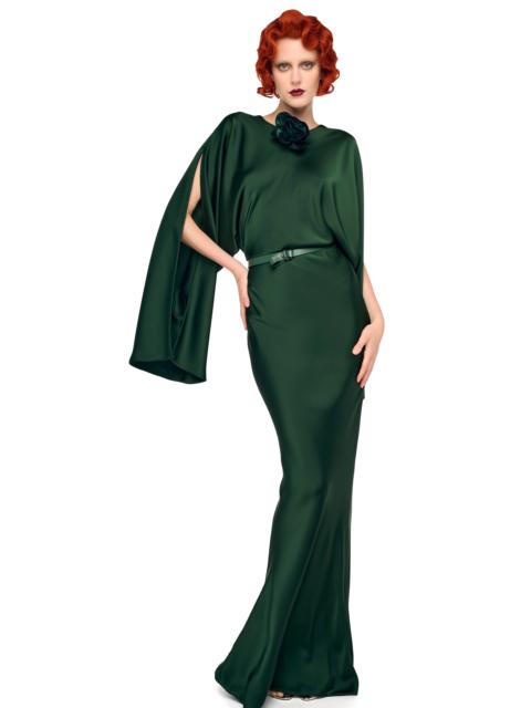 NORMA KAMALI REVERSE OBIE GOWN W/ LONG SLEEVE