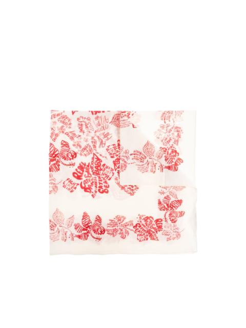 DSQUARED2 lettering-print scarf