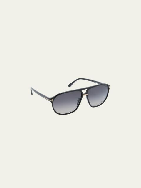 Men's Bruce Acetate Square Sunglasses