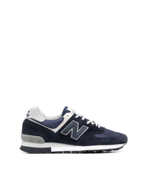 New Balance 576 logo-patch leather sneakers