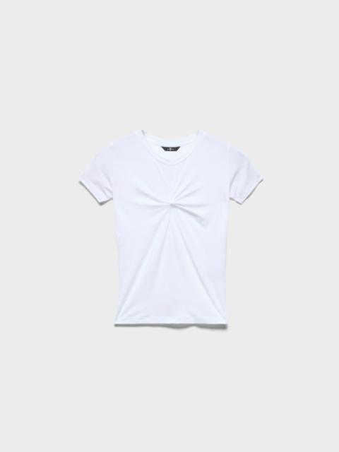 7 For All Mankind TWISTED TEE in Lyocell Optical White