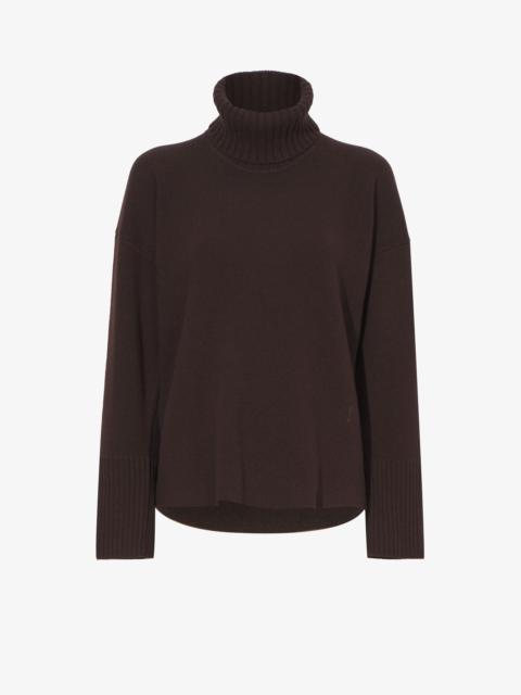 Proenza Schouler Doubleface Cashmere Oversized Turtleneck