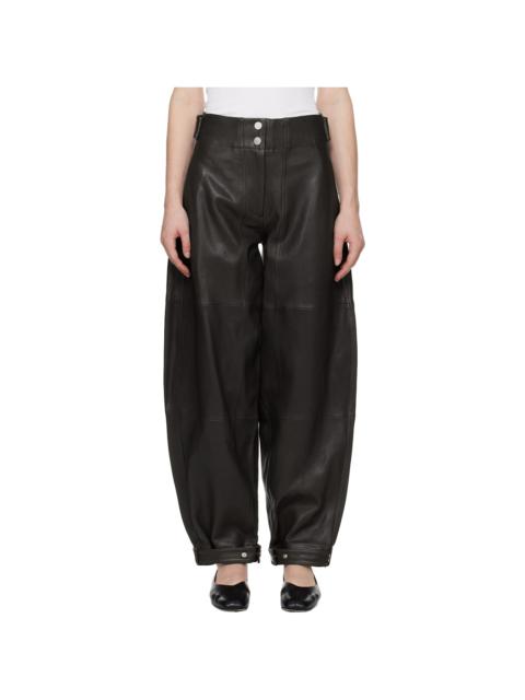 CO Brown Balloon Leather Pants