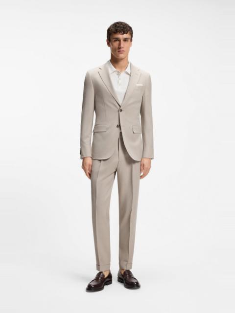 BOSS TWO-PIECE SLIM-FIT SUIT IN WOOL AND SILK