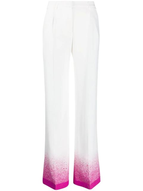 Off-White splatter-effect palazzo pants