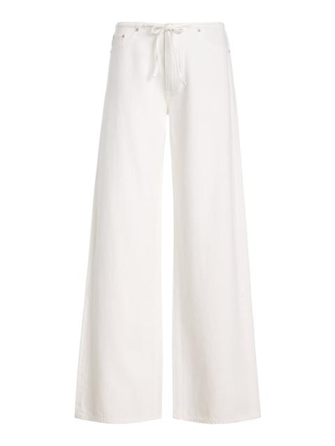 DL1961 DL Aura Sienna Low-Slung Drawstring Wide Leg Jeans