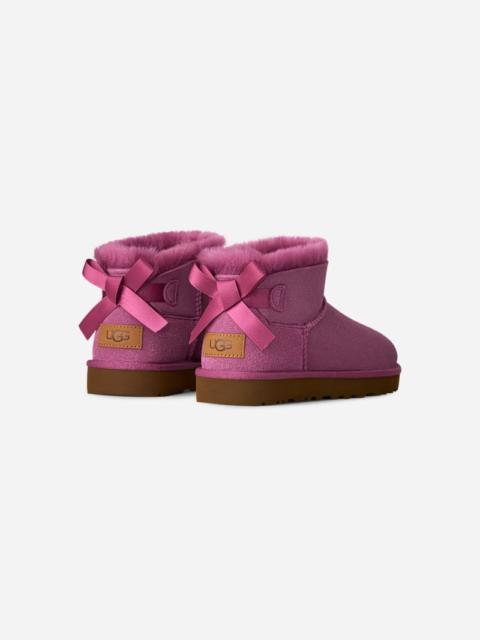 UGG ® Women's Ultra Mini Bailey Bow Sheepskin Classic Boots in Dark Winterberry