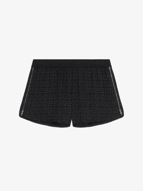 Givenchy SHORTS WITH ZIPS IN 4G JACQUARD