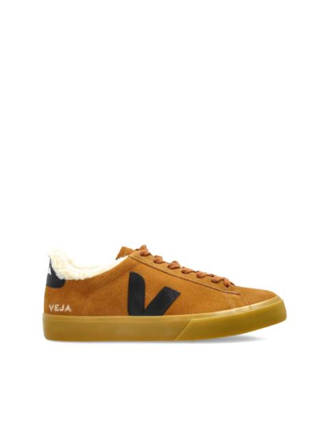VEJA suede leather V-logo sneakers