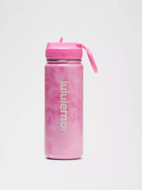 lululemon Back to Life Sport Bottle 18oz Straw Lid *Print
