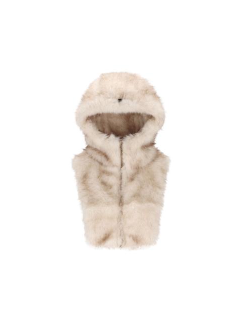 Herno faux-fur zip-up hood