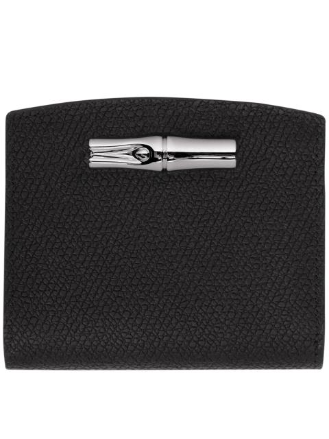 Roseau Wallet Black - Leather