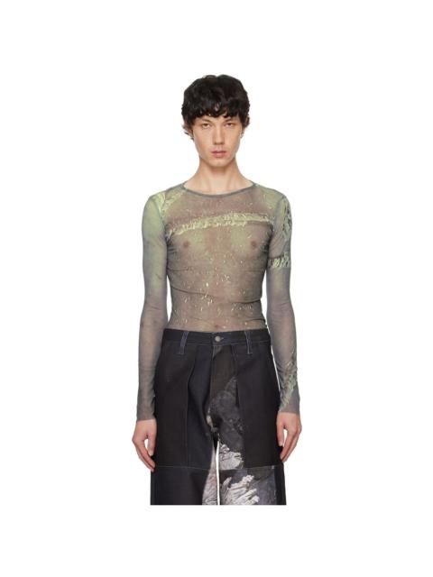 【関税込み】Serapis ブルー Hippocampus Tシャツ SERAPIS Blue Hippocampus T-Shirt | REVERSIBLE