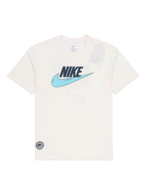 Nike Nike Nsw Tee M2z Purpose Casual Sports Breathable Alphabet Printing Short Sleeve White DJ1340-901