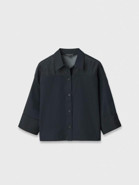 rag & bone Elly Poplin-Organza Shirt