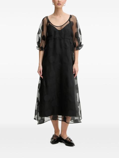 STINE GOYA polka-dot midi dress