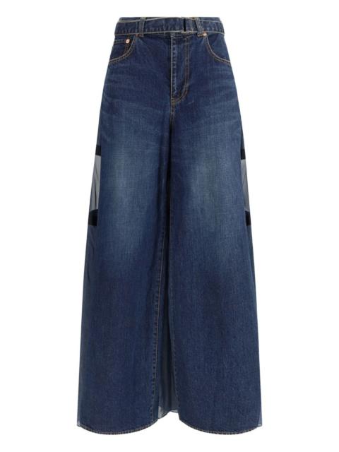 panelled denim