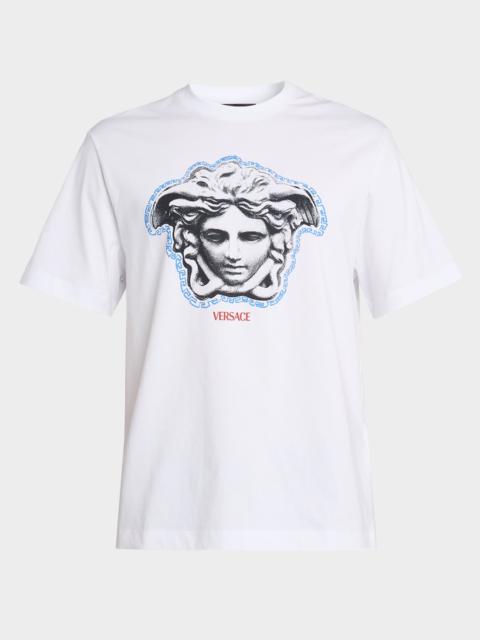 VERSACE Men's Sculptural Medusa Cotton Jersey T-Shirt
