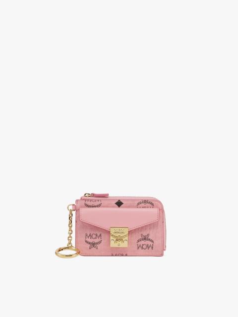MCM Tracy Zip Card Case in Visetos