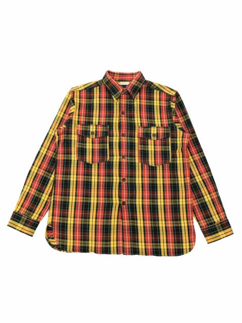 Warehouse & Co. Lot.3022 FLANNEL SHIRTS WITH CHINSTRAP - F-Pattern - ONE WASH - WH-3022F24