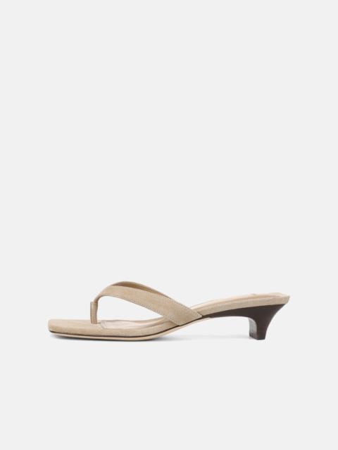 Vince San Juan Suede Heeled Thong Sandal